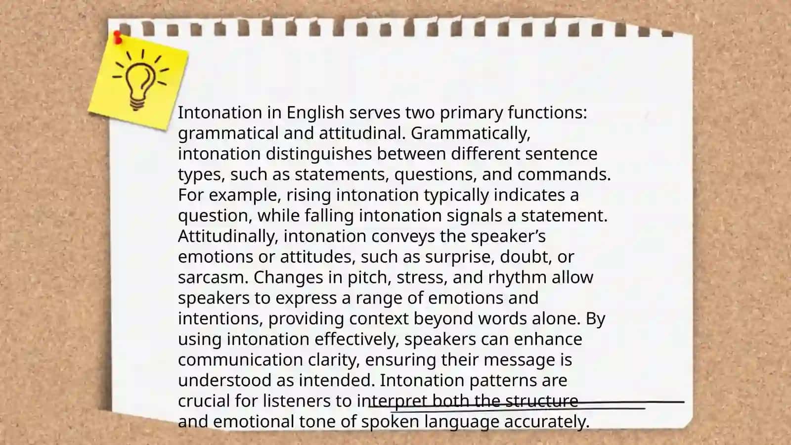 Intonation 4