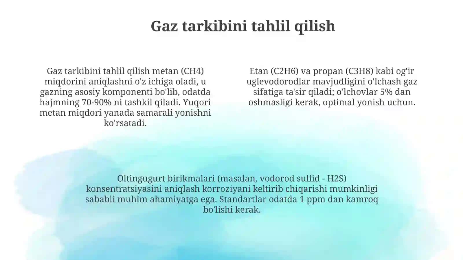 Eng sifatli gaz markasi qanday aniqlanadi? 4