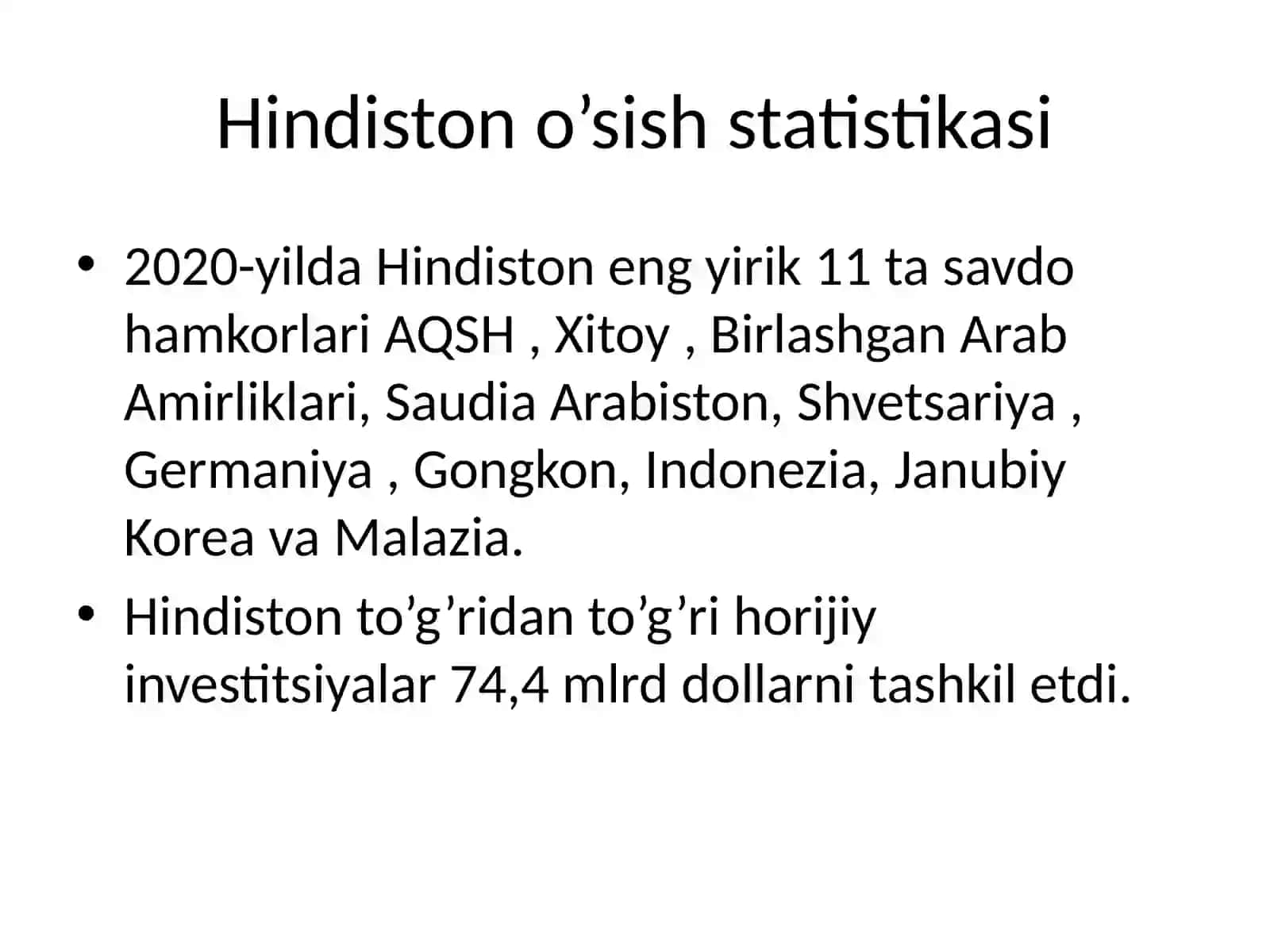 Hindiston iqtisodiyoti, Bozor iqtisodiyoti 4