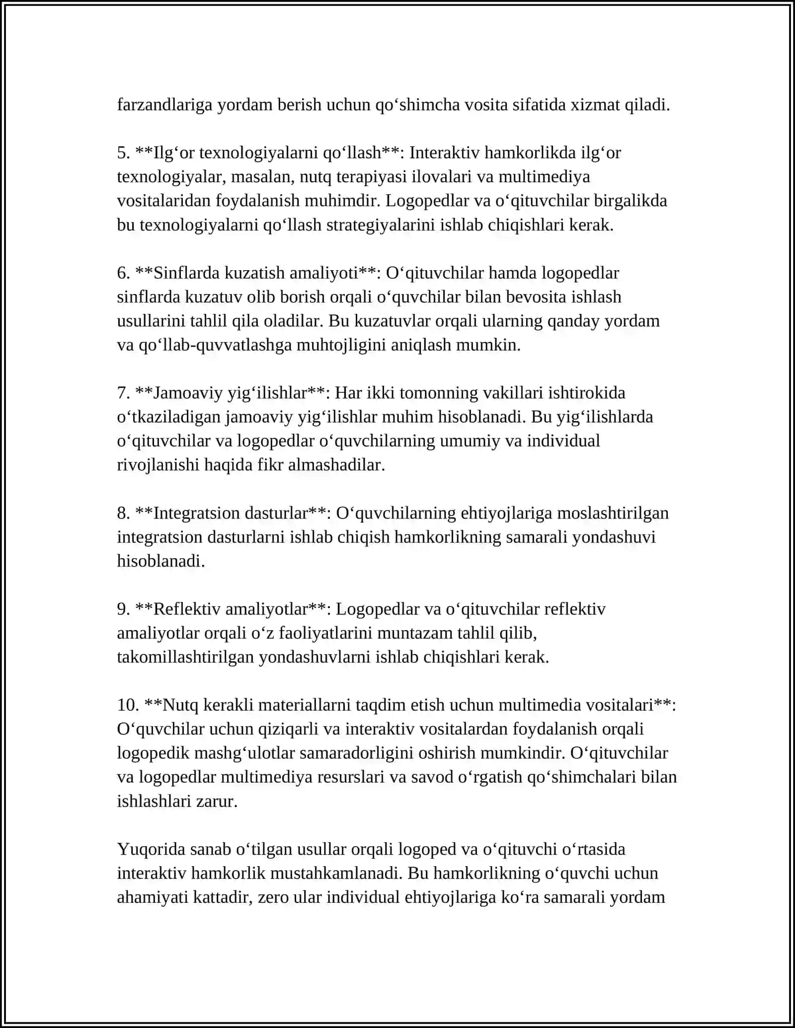 LOGOPED FAOLIYATIDA INTERAKTIV HAMKORLIK SHAKLLARI 4