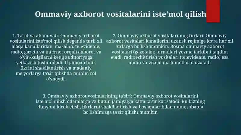 OmmaviyAxborot Vositalari Va UlarningTurlari 4