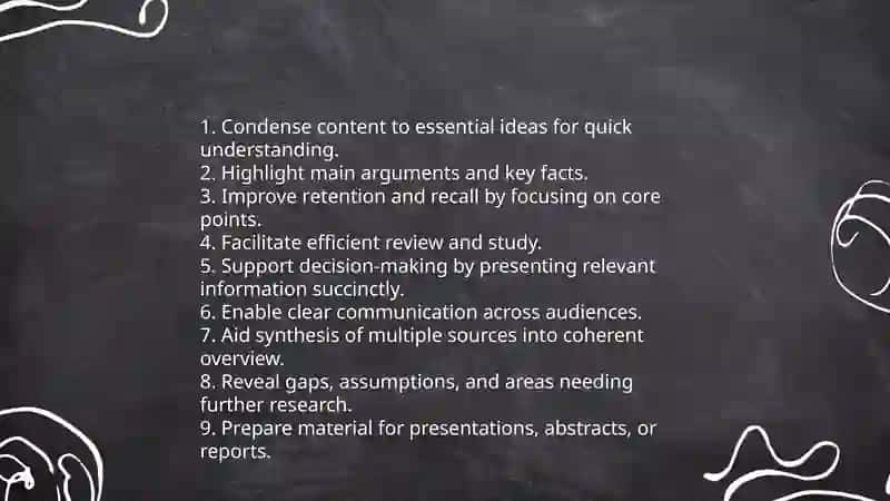 Summarizing 4