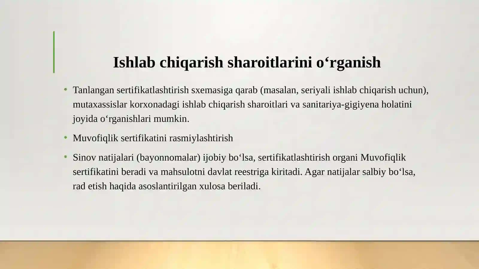 OZIQ OVQAT VA QISHLOQ XO’JALIGI MAXSULOTLARINI SERTIFIKATLASHTIRISH TARTIBI 4