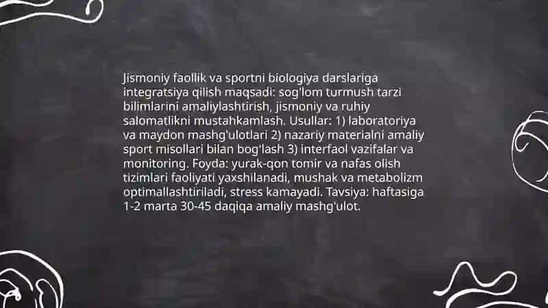 Biologiyani oqitishda oquvchilarga sog`lom turmush tarzining tarkib toptirish 4