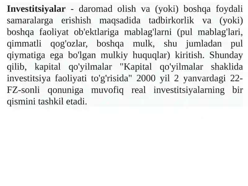 ENERGIYADAINVESTITSIYALARNIIQTISODIYBAHOLANISHI 4