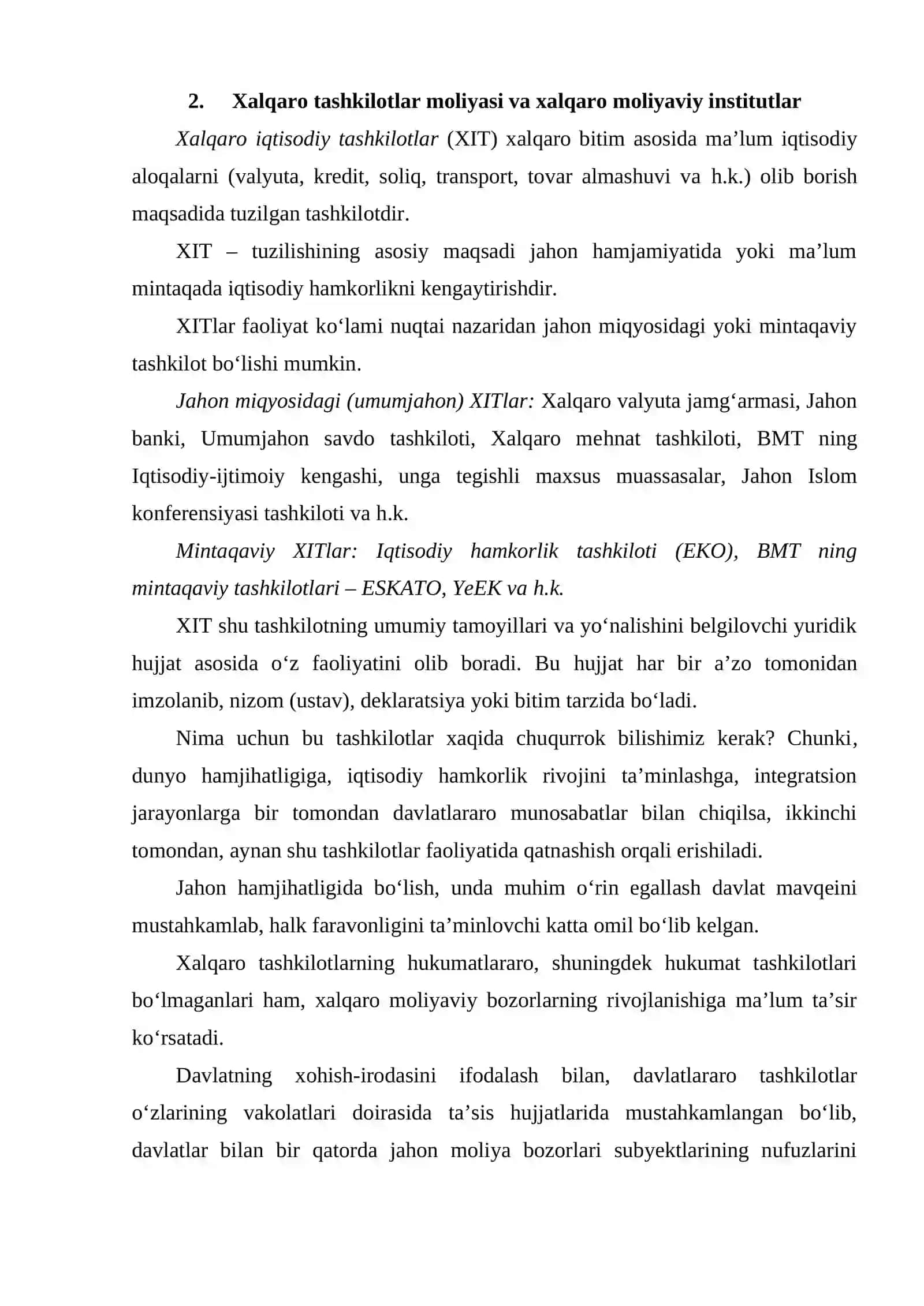 Moliyaviy globallashuvda xalqaro moliya bozorlarining roli 4