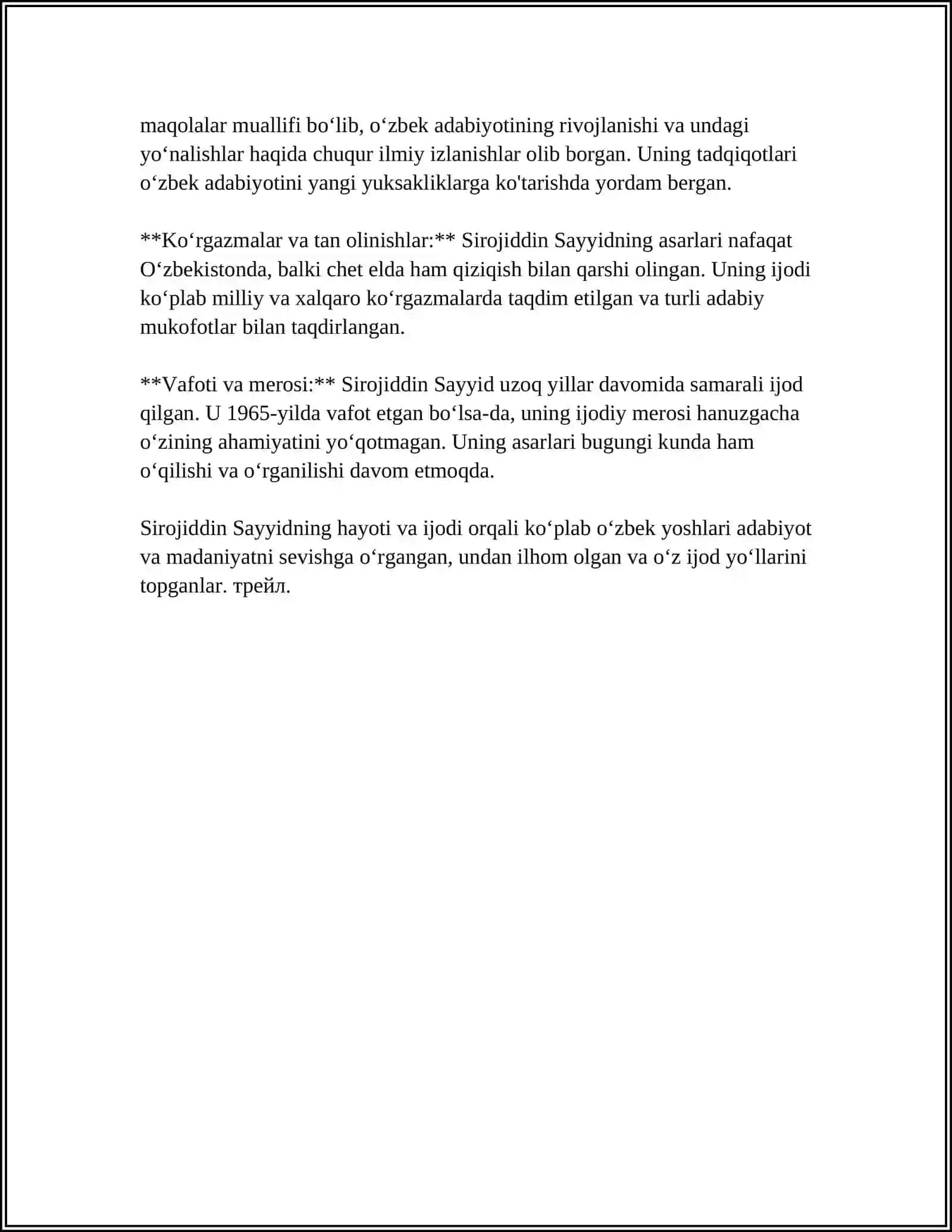 SIROJIDDIN SAYYID SHEʼRIYATI 4