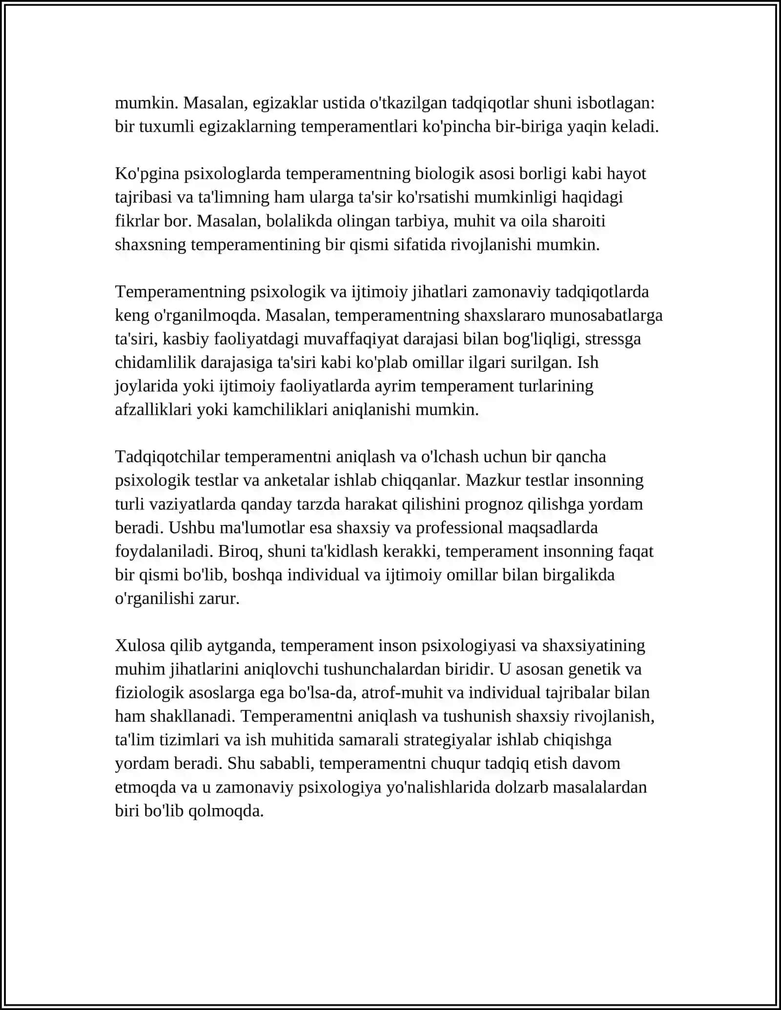 TEMPERAMENT VA UNING NAZARIYALARI 4