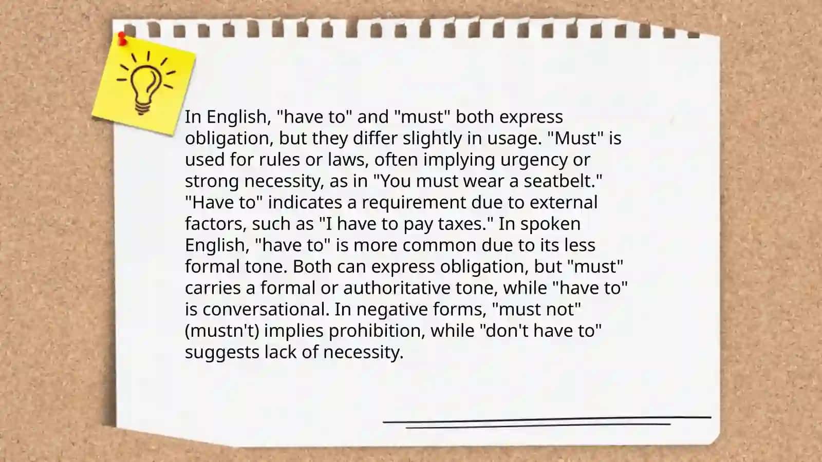 The difference between "should" and "must" 4