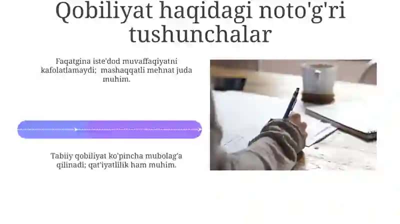 Qobiliyat va mahorat 4