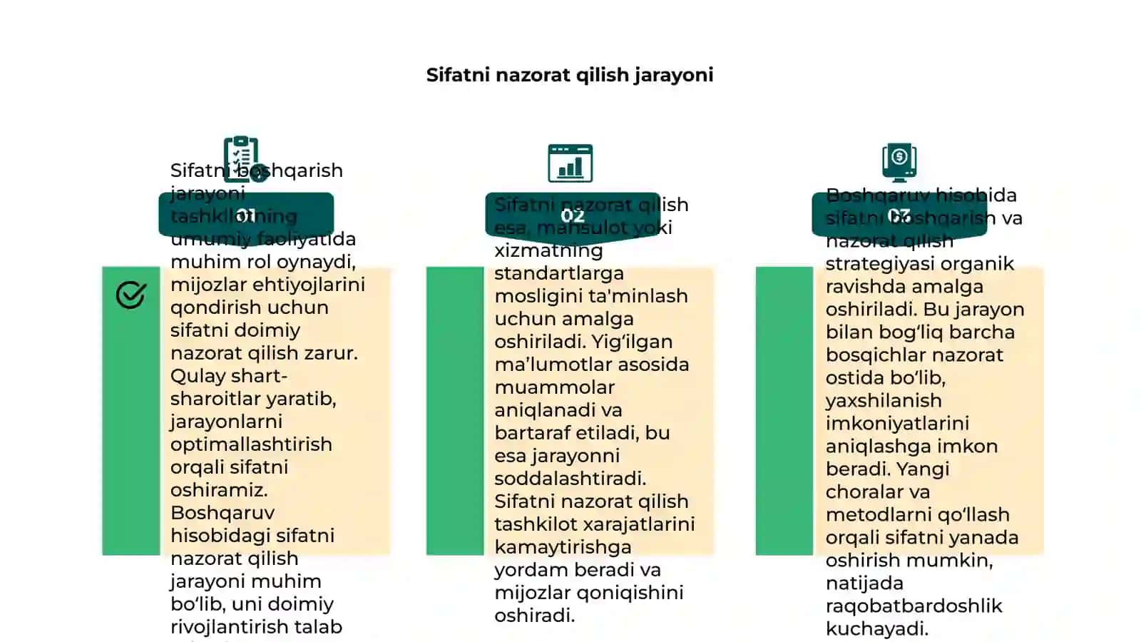 Boshqaruv hisobida sifatni boshqarish va nazorat qilish 4