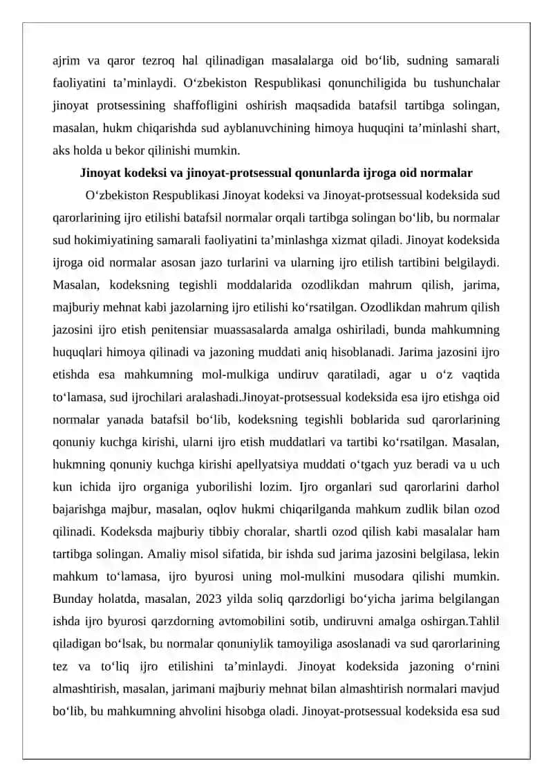 Hukm, ajrim va qarorlarni ijro etish 4