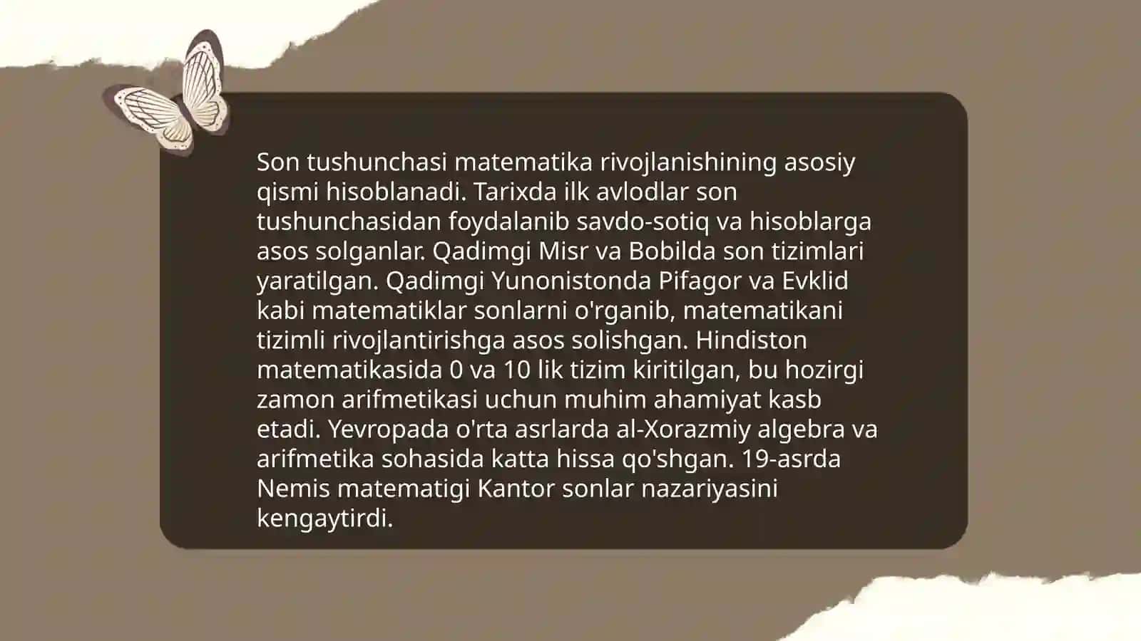 ilk son tushunchasi va son hissi 4