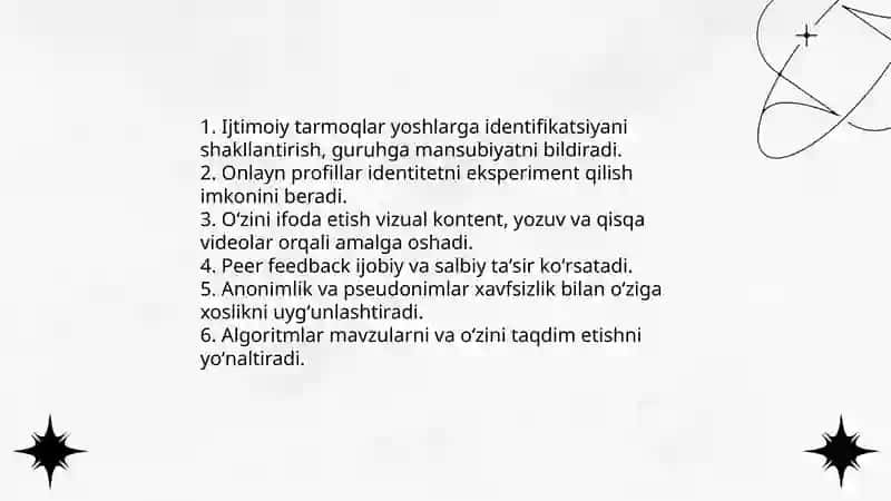 Ijtimoiy tarmoqlarning yoshlar hayotidagi oʻrni 4