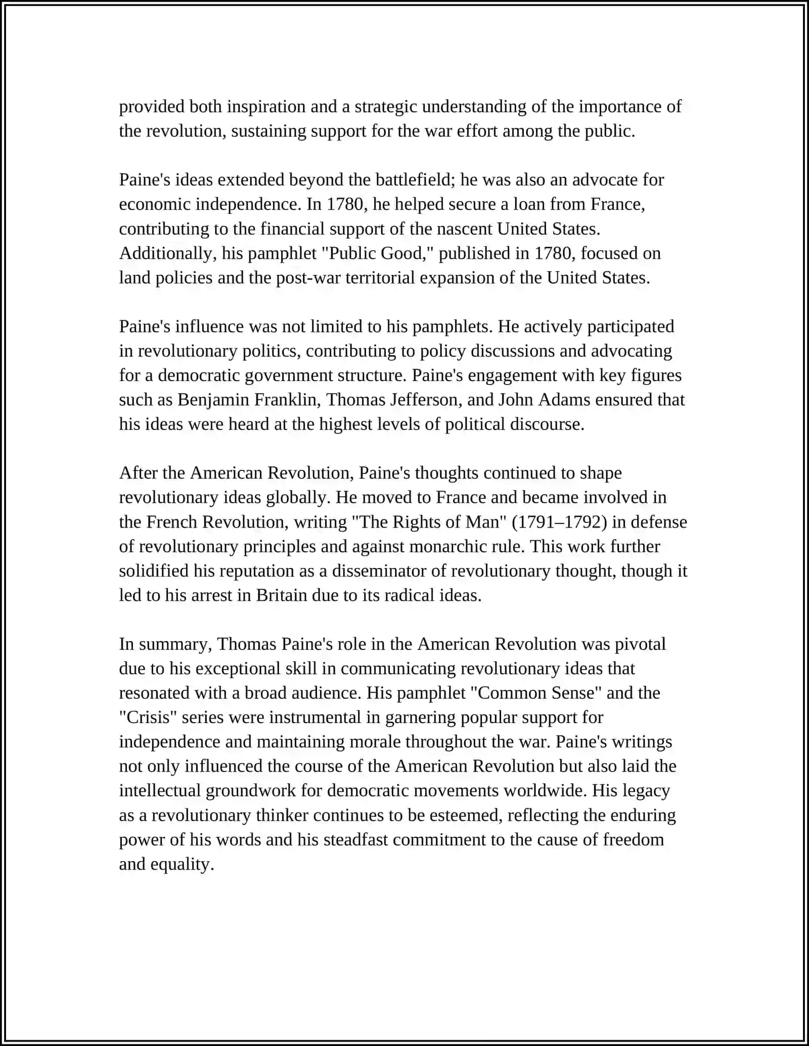 THE STRUGGLE FOR FREEDOM IN THE WORKS OF T.PAYNE 4