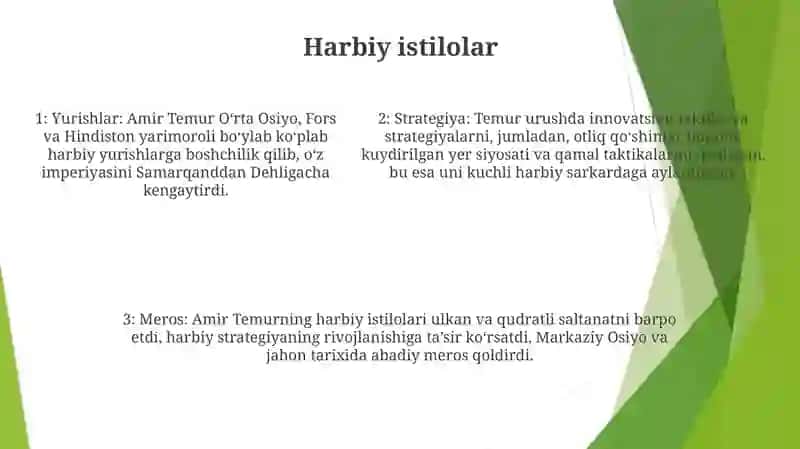Amir Temur - Buyuk Davlat Arbobi Va Sarkarda Yuldasheva 4