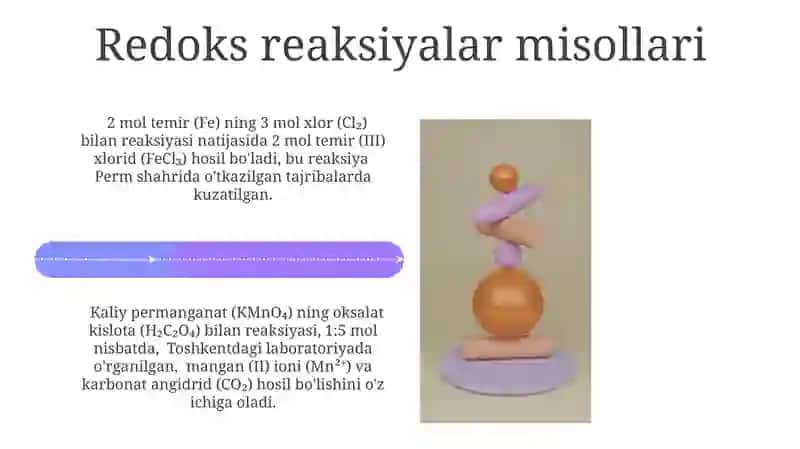 Oksidlanish-qaytarilish reaktsiyalarini tuzish va tenglashtirish 4