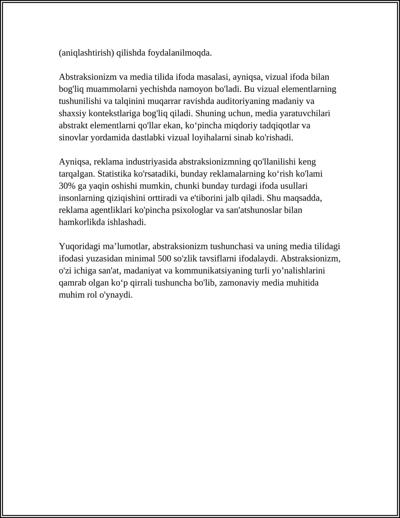 MEDIA TILI VA USLUBIDA ABSTRAKSIONIZM 4