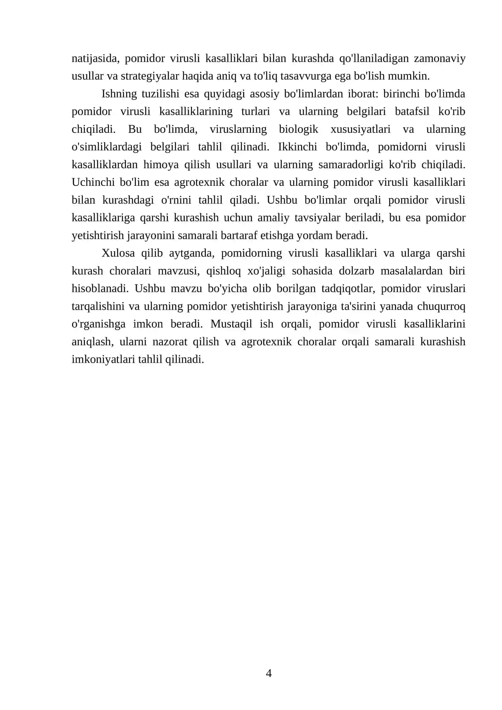 Pomidorning virusli kasalliklari va ularga qarshi kurash choralari 4