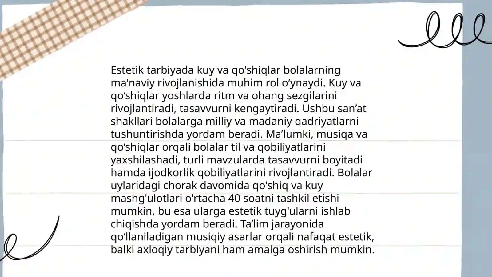 Musiqa terbiyasi 4