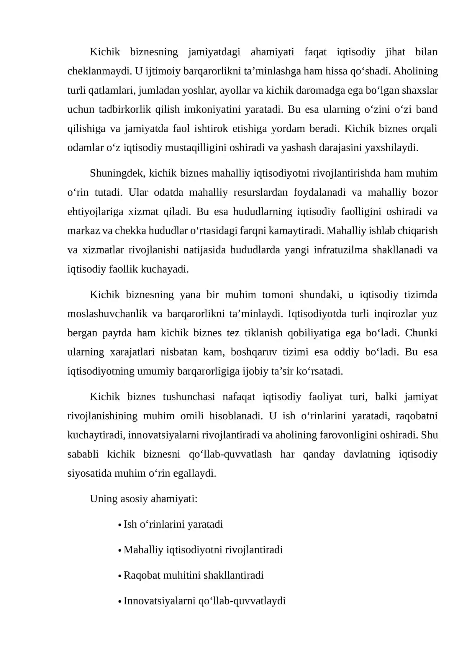 KICHIK BIZNESDA RESURSLARNI SAMARALI TAQSIMLASH VA OPTIMALLASHTIRISH 4