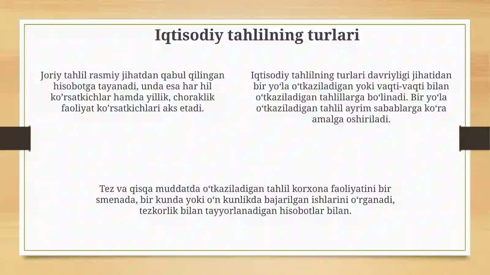 Moliyaviy tahlilni tashkil etish va axborot manbalari 4