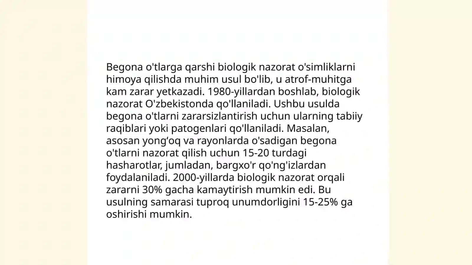 Ekin qator oralaridagi begona oʻtlarni yoʻqotish 4