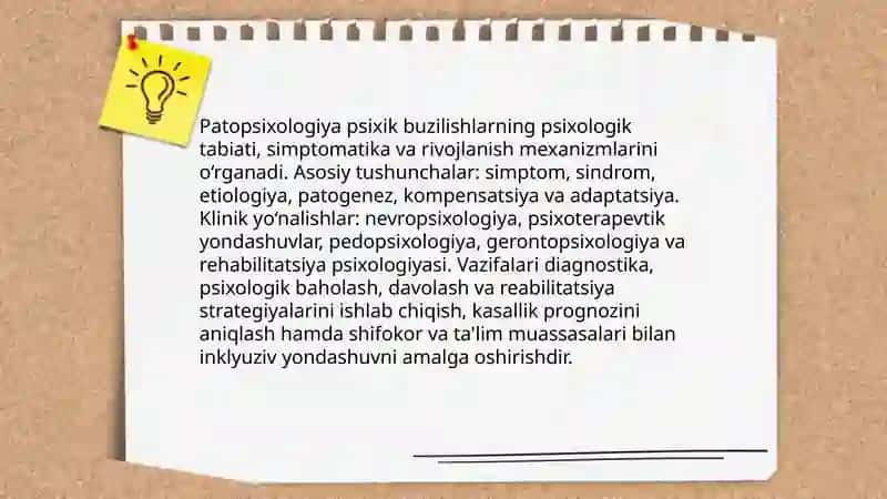 Psixologiya fanining tibbiyotda tutgan o'rni va ahamiyati 4