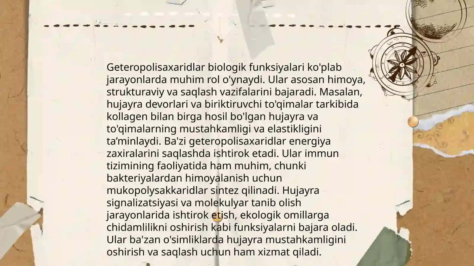 Geteropolisaxaridlarni ontogenez va kasalliklarda òzgarishi 4
