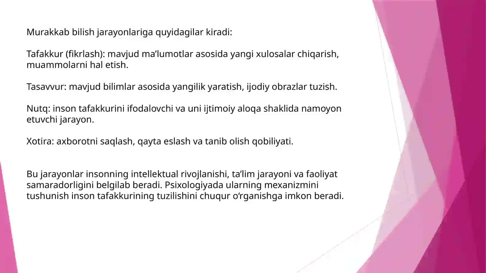 MURAKKAB BILISH JARAYONLARINI EKSPERIMENTAL O’RGANISH 4