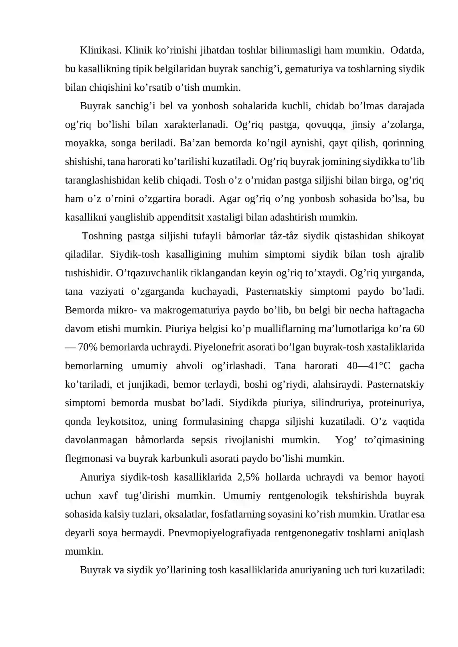 Buyrak tosh kasalligi 4