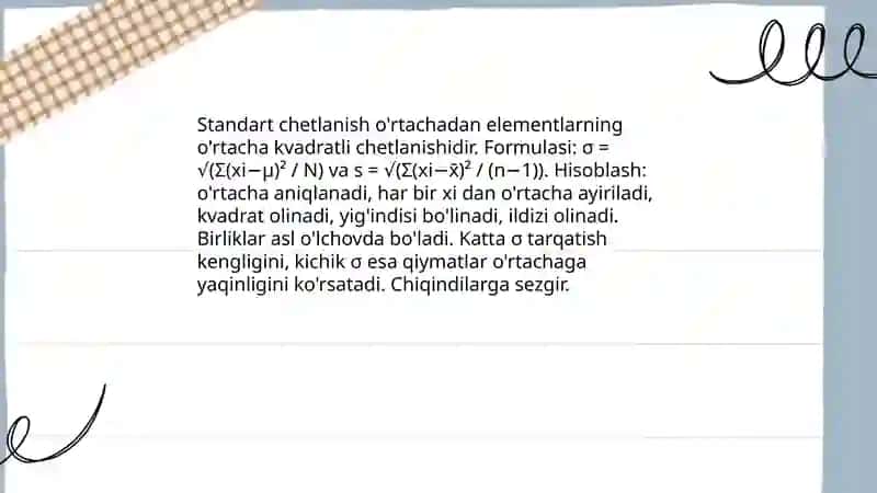 Variatsiya kursatgichlar 4