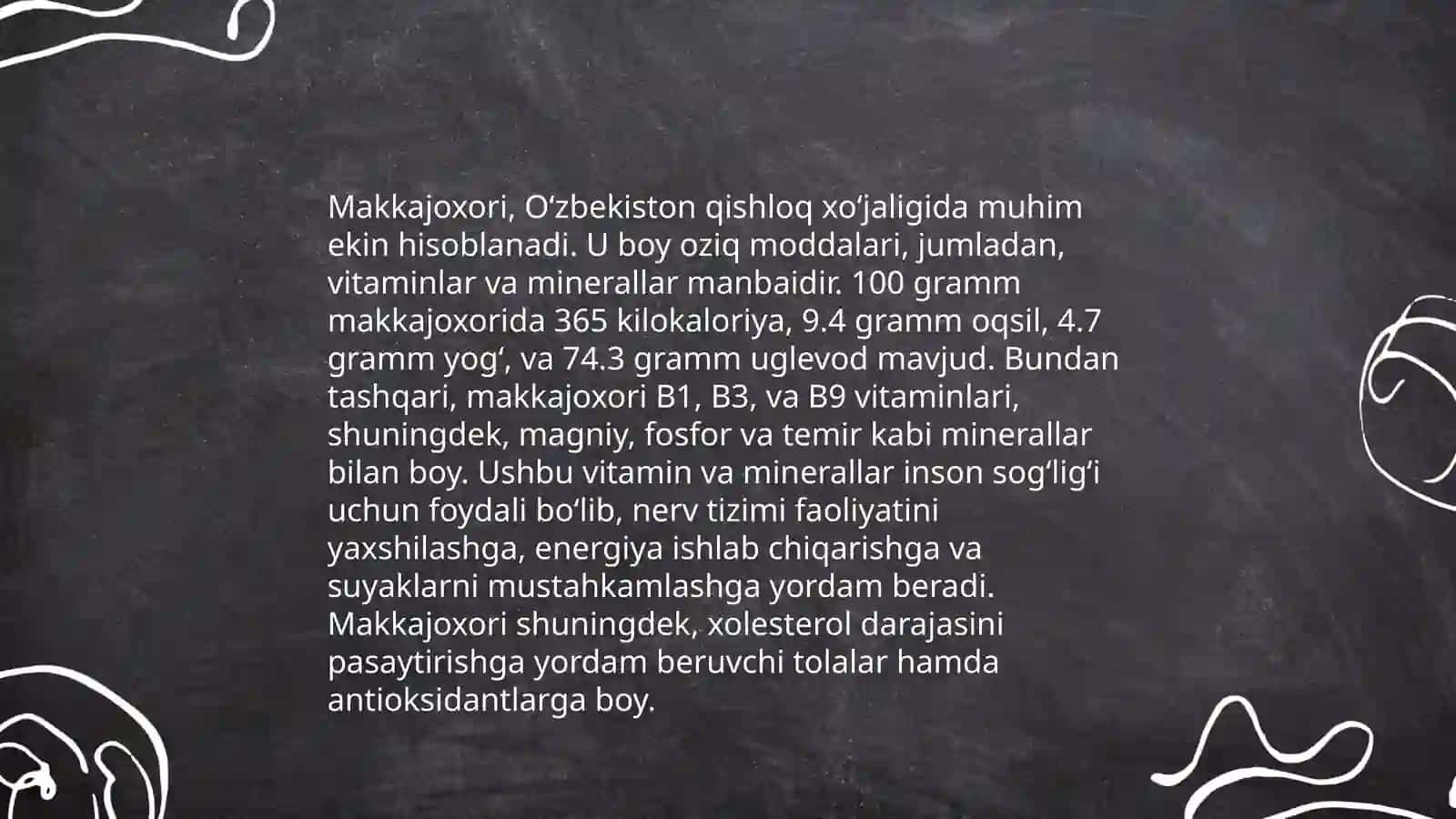 Makkajoxori oilasi lotincha nomi 4
