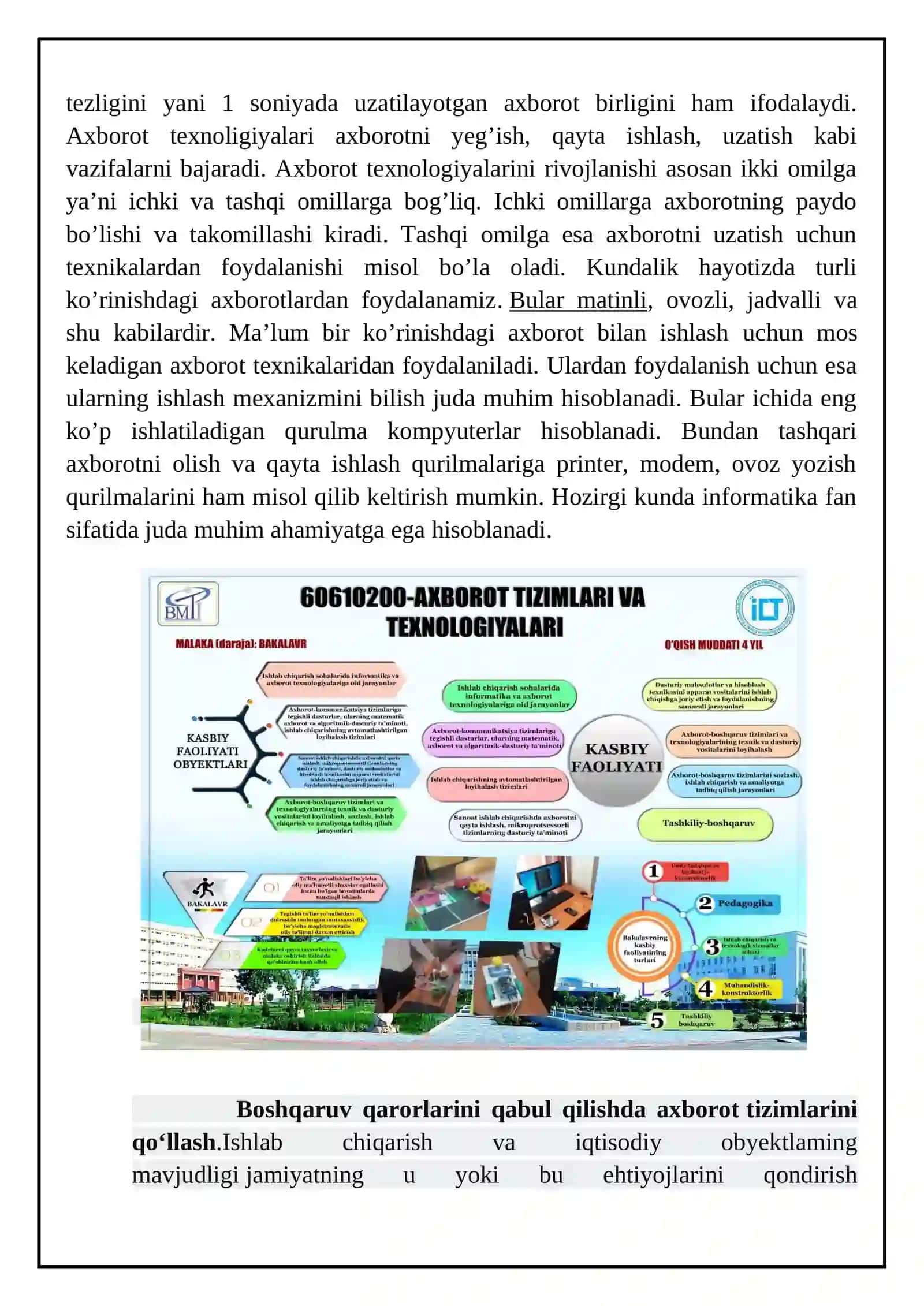 Informatsion – kommunikatsion texnologiyalarning dasturiy ta’minoti 4