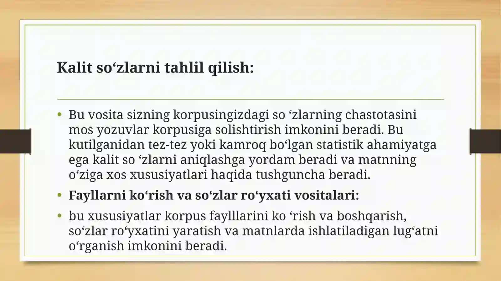 AntConc ilovasi yordamida badiiy asarlardagi barqaror birliklar bazasini shakllantirish 4