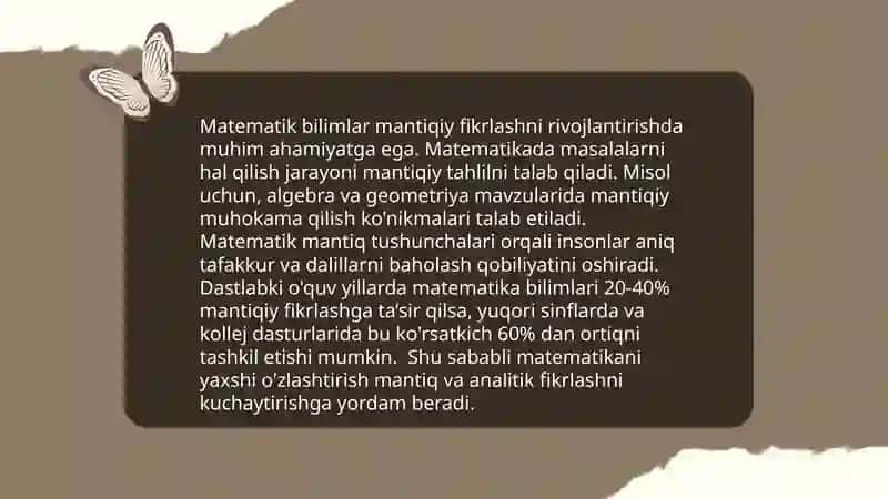 Maktabgacha yoshdagi bolalarni har tomonlama rivojlantirishda ularni maktabga tayyorlashda matematik bilimning roli 4