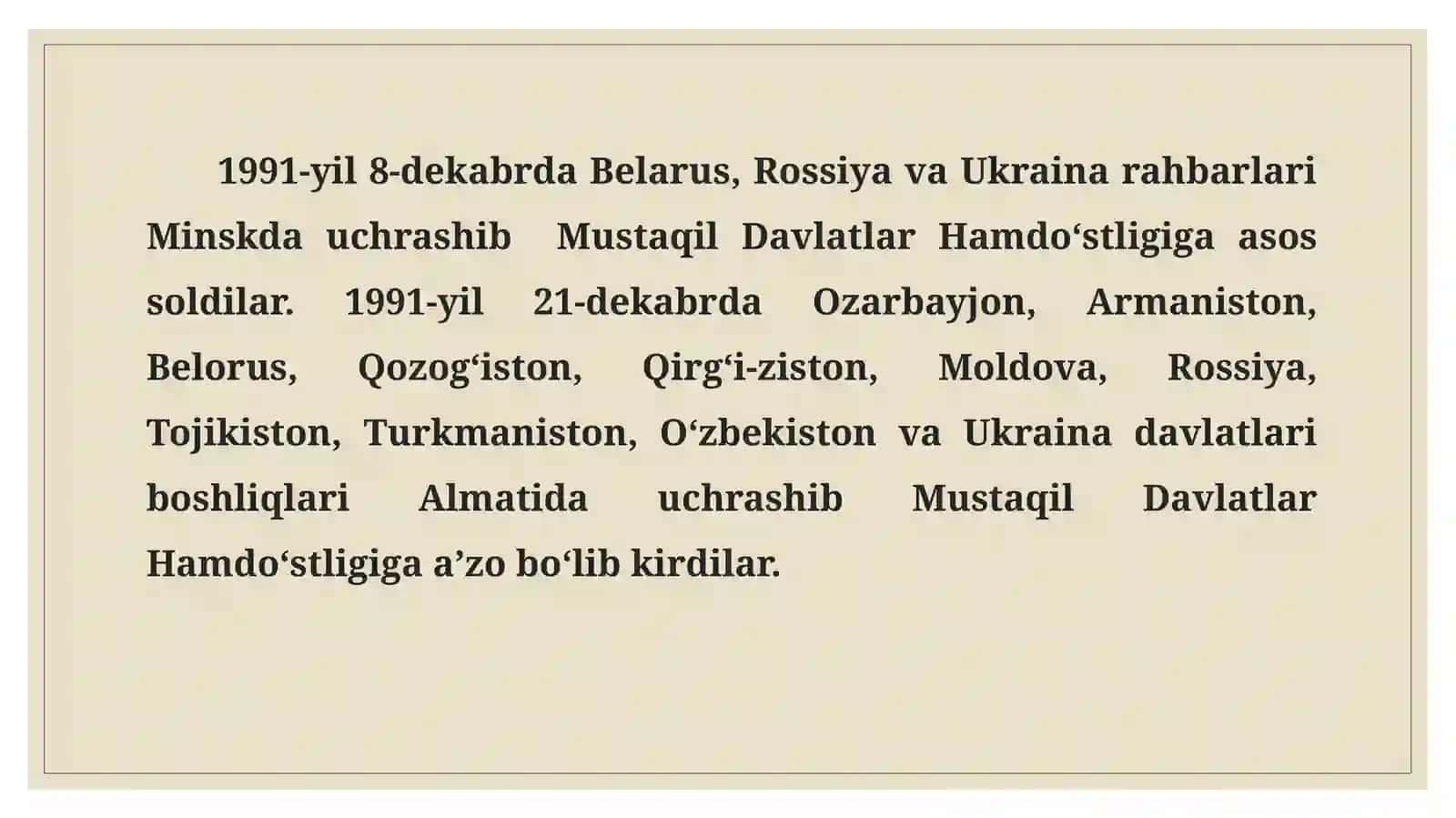 O‘zbekistonning mintaqaviy tashkilotlari doirasida ko‘ptomonlama hamkorligi 4