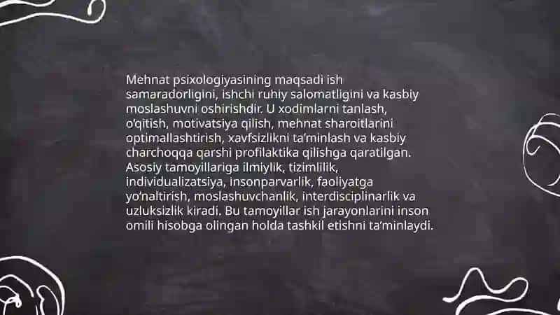 Mehnat psixologiyasining predmeti, maqsadi va vazifalari 4