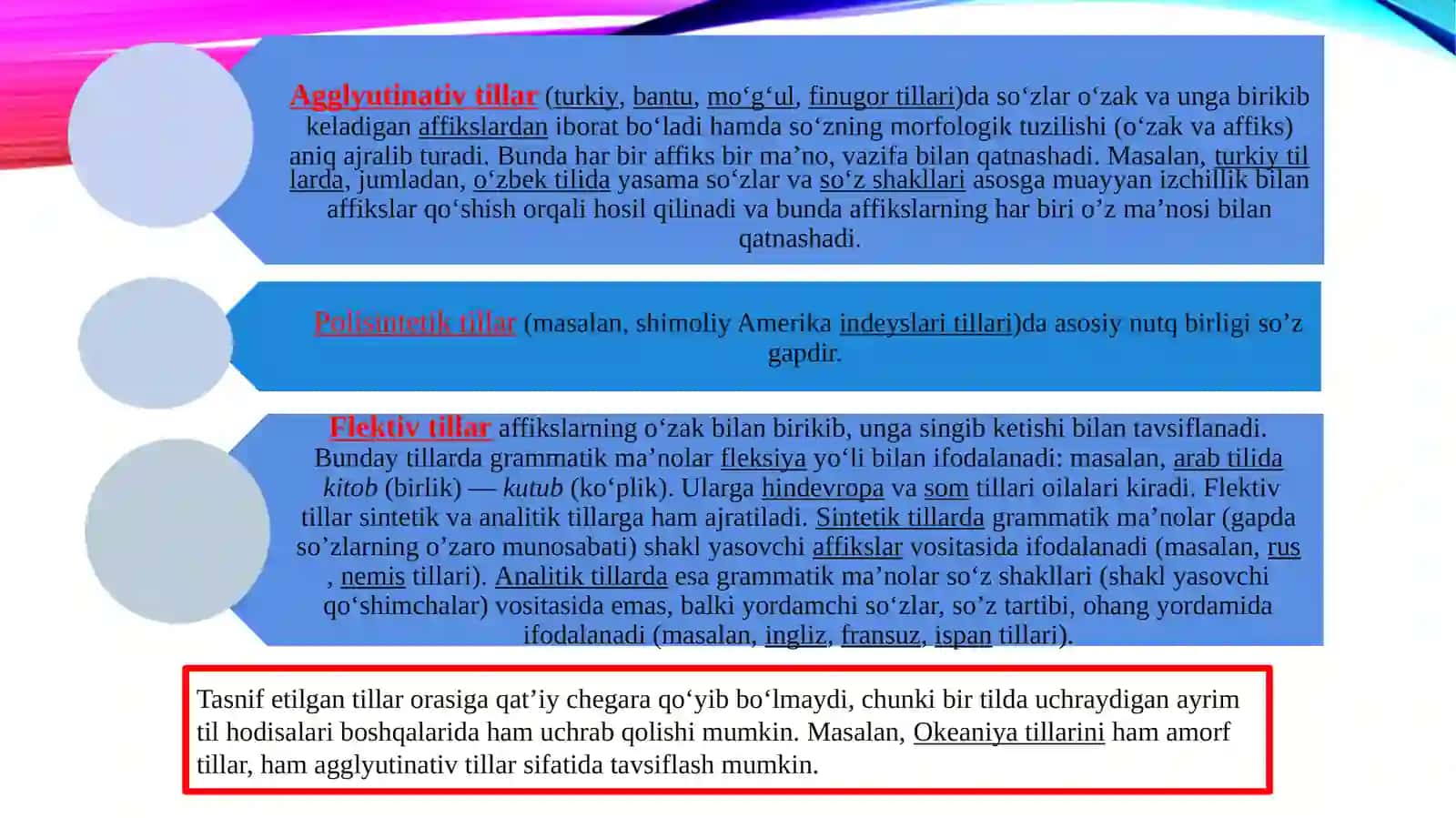 Turkiy tillar tasnifidagi morfologik tamoyillar 4
