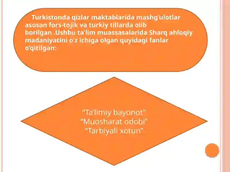 Turkistono’lkasida Diydin-islomiy Tarbiya va Pedagogika 4