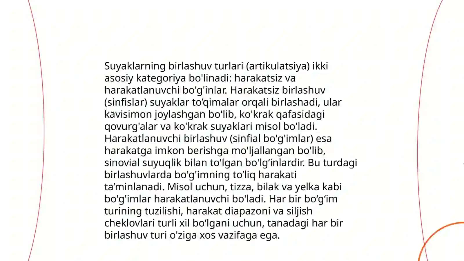 Bo'g'inlarning asosiy turlari 4