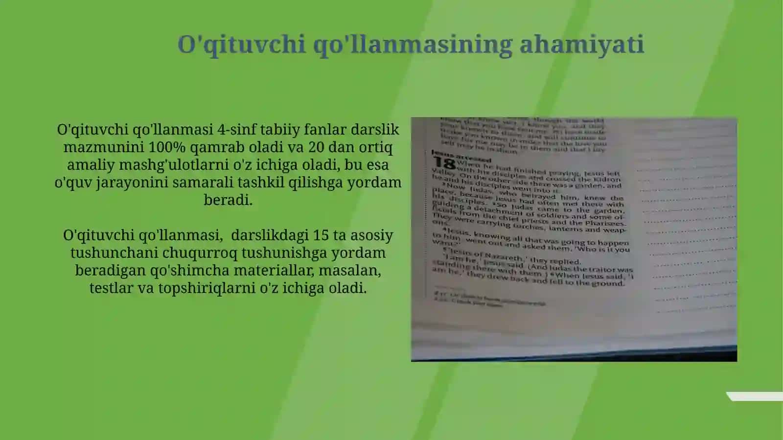 4-sinf “Tabiiy fanlar” dasturi va darsligi 4