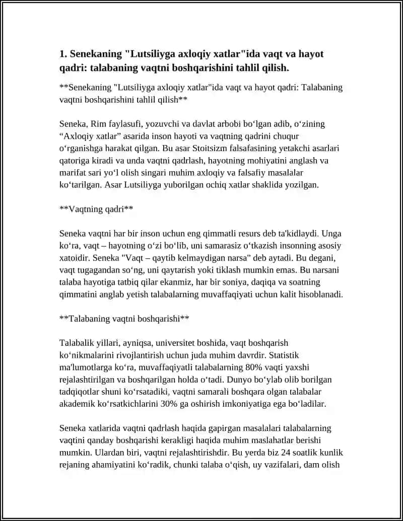 SENEKANING,,LUTSILIYGA AXLOQIY XATLAN’’ ASARINI O’RGANISH VA SHU XATLAR ASOSIDA 4