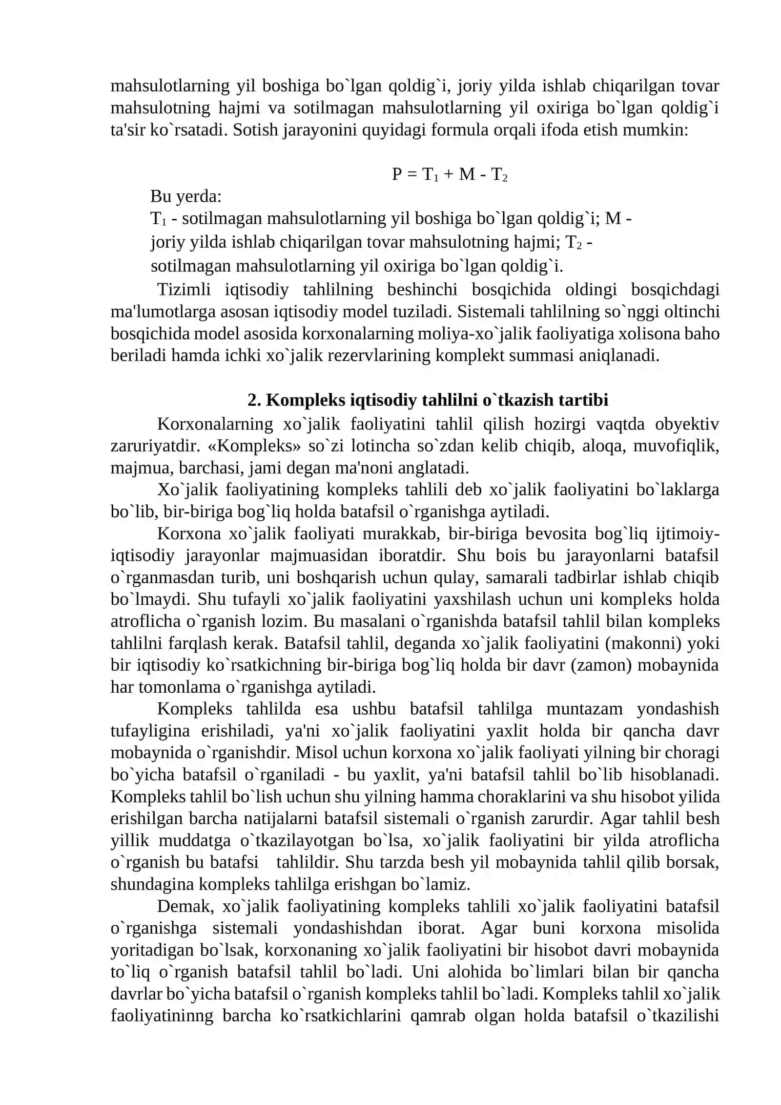 Kompleks iqtisodiy tahlil o‘tkazish 4