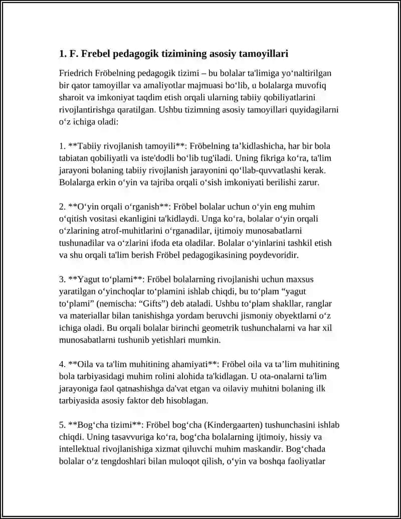 F. Frebelning pedagogik tizimi 4