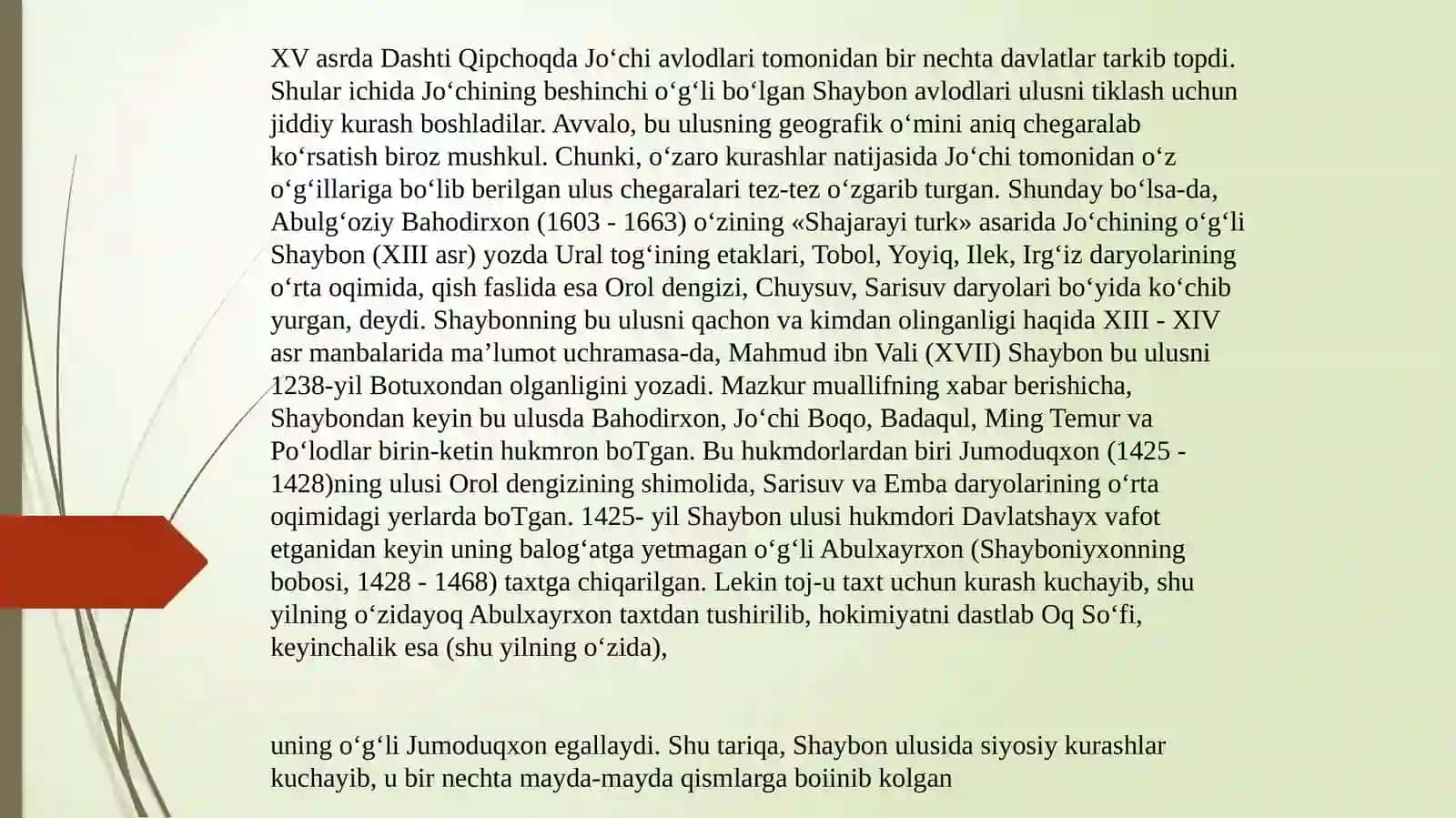 Саидмаматов Сардорнинг Узбекистон тарихидан мустакилиши 4