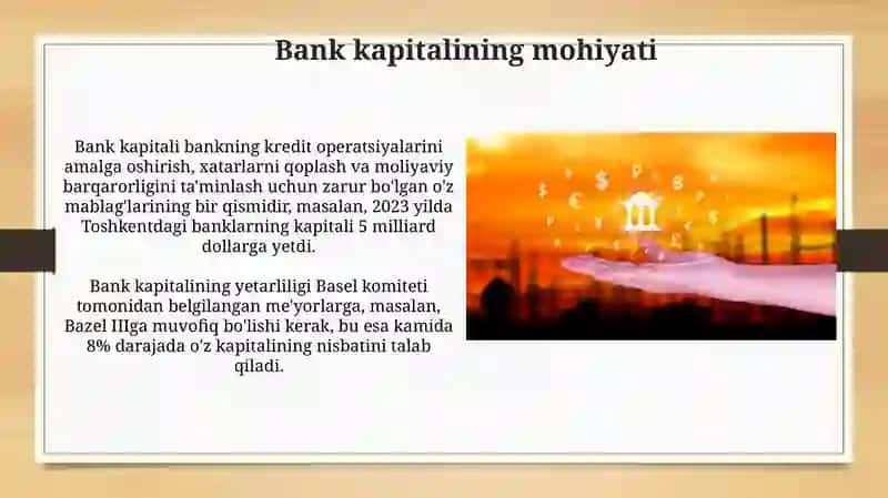 Bank Kapitali: mohiyati va tasniflanishi 4