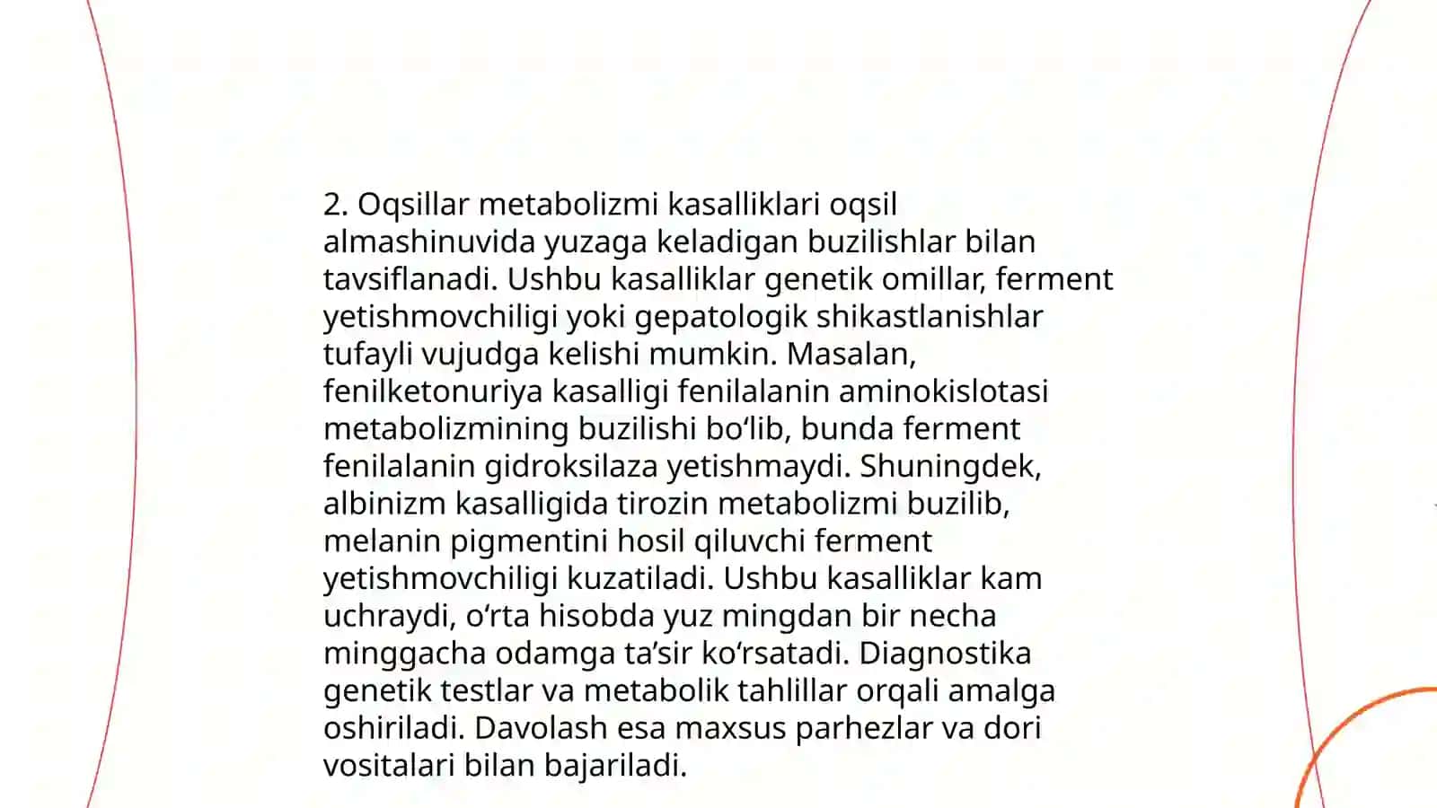 Aminokislotalar almashinuvining buzilishi 4