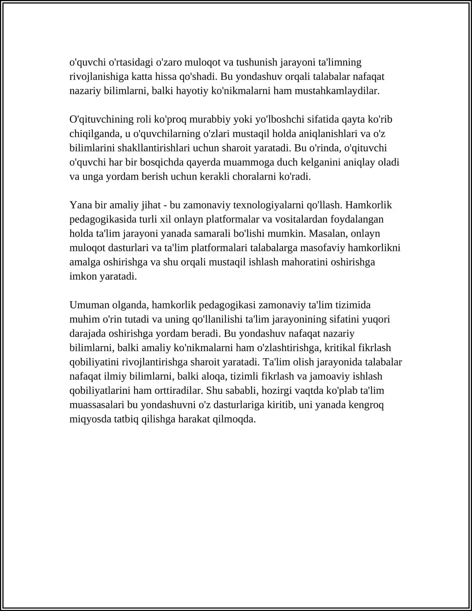 HAMKORLIK PEDOGOGIKASINING KONTSEPTUAL GʻOYALARI 4