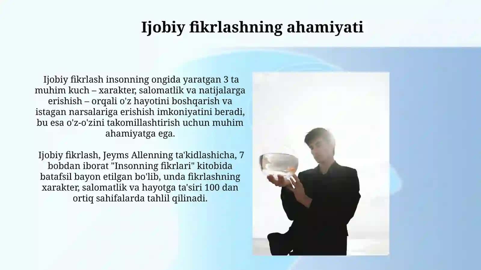Insonning fikrlashi Jeyms Allen 4